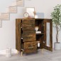 Credenza Rovere Fumo 69,5x34x90 cm in Legno Multistrato Credenza Rovere Fumo 69,5x34x90 cm in Legno Multistrato