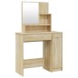 Toeletta con Specchio Rovere Sonoma 86,5x35x136 cm Toeletta con Specchio Rovere Sonoma 86,5x35x136 cm