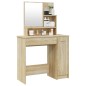 Toeletta con Specchio Rovere Sonoma 86,5x35x136 cm Toeletta con Specchio Rovere Sonoma 86,5x35x136 cm