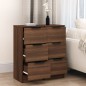 Credenze 2 pz Rovere Marrone 30x30x70 cm in Legno Multistrato Credenze 2 pz Rovere Marrone 30x30x70 cm in Legno Multistrato