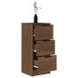 Credenze 2 pz Rovere Marrone 30x30x70 cm in Legno Multistrato Credenze 2 pz Rovere Marrone 30x30x70 cm in Legno Multistrato