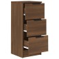 Credenze 2 pz Rovere Marrone 30x30x70 cm in Legno Multistrato Credenze 2 pz Rovere Marrone 30x30x70 cm in Legno Multistrato