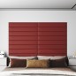 Pannelli Murali 12 pz Rosso Vino 90x15 cm in Similpelle 1,62 m² Pannelli Murali 12 pz Rosso Vino 90x15 cm in Similpelle 1,62 m²