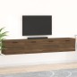 Mobili Parete 2 pz Rovere Marrone 100x36,5x35 cm in Multistrato Mobili Parete 2 pz Rovere Marrone 100x36,5x35 cm in Multistrato