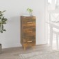 Credenza Rovere Fumo 34,5x34x90 cm in Legno Multistrato Credenza Rovere Fumo 34,5x34x90 cm in Legno Multistrato