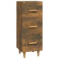 Credenza Rovere Fumo 34,5x34x90 cm in Legno Multistrato Credenza Rovere Fumo 34,5x34x90 cm in Legno Multistrato
