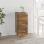 Credenza Rovere Fumo 34,5x34x90 cm in Legno Multistrato Credenza Rovere Fumo 34,5x34x90 cm in Legno Multistrato