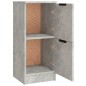 Credenze 3 pz Grigio Cemento in Legno Multistrato Credenze 3 pz Grigio Cemento in Legno Multistrato