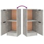 Credenze 3 pz Grigio Cemento in Legno Multistrato Credenze 3 pz Grigio Cemento in Legno Multistrato