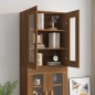 Armadietto Pensile a Parete Rovere Marrone 69,5x34x90 cm Armadietto Pensile a Parete Rovere Marrone 69,5x34x90 cm