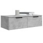 Mobili Pensili 2 pz Grigio Cemento 68x30x20cm Legno Multistrato Mobili Pensili 2 pz Grigio Cemento 68x30x20cm Legno Multistrato