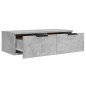 Mobili Pensili 2 pz Grigio Cemento 68x30x20cm Legno Multistrato Mobili Pensili 2 pz Grigio Cemento 68x30x20cm Legno Multistrato