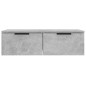 Mobili Pensili 2 pz Grigio Cemento 68x30x20cm Legno Multistrato Mobili Pensili 2 pz Grigio Cemento 68x30x20cm Legno Multistrato