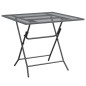 vidaXL Set da Pranzo per Giardino 5pz Rete Metallica Espansa Antracite vidaXL Set da Pranzo per Giardino 5pz Rete Metallica Espansa Antracite