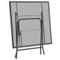 vidaXL Set da Pranzo per Giardino 5pz Rete Metallica Espansa Antracite vidaXL Set da Pranzo per Giardino 5pz Rete Metallica Espansa Antracite