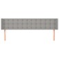 vidaXL Testiera ad Orecchio Grigio Chiaro 183x16x78/88 cm in Tessuto vidaXL Testiera ad Orecchio Grigio Chiaro 183x16x78/88 cm in Tessuto