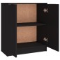Credenze 3 pz Nere in Legno Multistrato