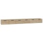 Mobili Muro 2 pz Rovere Sonoma 102x30x20cm in Legno Multistrato Mobili Muro 2 pz Rovere Sonoma 102x30x20cm in Legno Multistrato