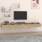 Mobili Muro 2 pz Rovere Sonoma 102x30x20cm in Legno Multistrato Mobili Muro 2 pz Rovere Sonoma 102x30x20cm in Legno Multistrato