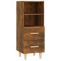 Credenza Rovere Fumo 34,5x34x90 cm in Legno Multistrato Credenza Rovere Fumo 34,5x34x90 cm in Legno Multistrato
