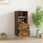 Credenza Rovere Fumo 34,5x34x90 cm in Legno Multistrato Credenza Rovere Fumo 34,5x34x90 cm in Legno Multistrato