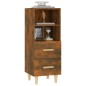Credenza Rovere Fumo 34,5x34x90 cm in Legno Multistrato Credenza Rovere Fumo 34,5x34x90 cm in Legno Multistrato