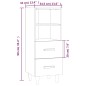 Credenza Rovere Fumo 34,5x34x90 cm in Legno Multistrato Credenza Rovere Fumo 34,5x34x90 cm in Legno Multistrato