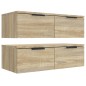 Mobili Pensili 2 pz Rovere Sonoma 68x30x20 cm Legno Multistrato Mobili Pensili 2 pz Rovere Sonoma 68x30x20 cm Legno Multistrato
