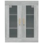 Armadietto Pensile a Parete Grigio Sonoma 69,5x34x90 cm Armadietto Pensile a Parete Grigio Sonoma 69,5x34x90 cm