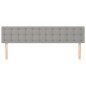 Testiera 2 pz Grigio Chiaro 90x5x78/88 cm in Tessuto Testiera 2 pz Grigio Chiaro 90x5x78/88 cm in Tessuto