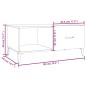 Tavolino da Salotto Rovere Fumo 90x50x40cm in Legno Multistrato Tavolino da Salotto Rovere Fumo 90x50x40cm in Legno Multistrato