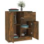 Credenze 2 pz Rovere Fumo 60x30x70 cm in Legno Multistrato Credenze 2 pz Rovere Fumo 60x30x70 cm in Legno Multistrato