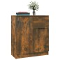 Credenze 2 pz Rovere Fumo 60x30x70 cm in Legno Multistrato Credenze 2 pz Rovere Fumo 60x30x70 cm in Legno Multistrato