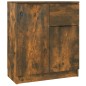 Credenze 2 pz Rovere Fumo 60x30x70 cm in Legno Multistrato Credenze 2 pz Rovere Fumo 60x30x70 cm in Legno Multistrato