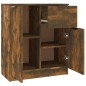 Credenze 2 pz Rovere Fumo 60x30x70 cm in Legno Multistrato Credenze 2 pz Rovere Fumo 60x30x70 cm in Legno Multistrato