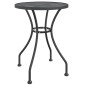 vidaXL Set da Pranzo per Giardino 5pz Rete Metallica Espansa Antracite