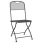 vidaXL Set da Pranzo per Giardino 5pz Rete Metallica Espansa Antracite