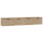 Mobili Parete 2 pz Rovere Sonoma 100x36,5x35 cm in Multistrato Mobili Parete 2 pz Rovere Sonoma 100x36,5x35 cm in Multistrato