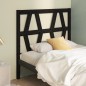 vidaXL Testiera per Letto Nera 96x4x100 cm in Legno Massello di Pino vidaXL Testiera per Letto Nera 96x4x100 cm in Legno Massello di Pino