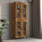 Armadietto Pensile a Parete Rovere Fumo 69,5x34x90 cm Armadietto Pensile a Parete Rovere Fumo 69,5x34x90 cm