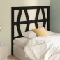 vidaXL Testiera per Letto Nera 96x4x100 cm in Legno Massello di Pino vidaXL Testiera per Letto Nera 96x4x100 cm in Legno Massello di Pino