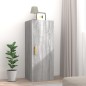 vidaXL Armadietto a Muro Grigio Sonoma 34,5x34x90 cm Legno Multistrato vidaXL Armadietto a Muro Grigio Sonoma 34,5x34x90 cm Legno Multistrato