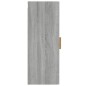 vidaXL Armadietto a Muro Grigio Sonoma 34,5x34x90 cm Legno Multistrato vidaXL Armadietto a Muro Grigio Sonoma 34,5x34x90 cm Legno Multistrato