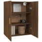 Armadietto Pensile a Parete Rovere Marrone 69,5x34x90 cm Armadietto Pensile a Parete Rovere Marrone 69,5x34x90 cm