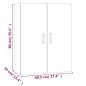 Armadietto Pensile a Parete Rovere Marrone 69,5x34x90 cm Armadietto Pensile a Parete Rovere Marrone 69,5x34x90 cm
