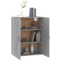 Mobile Pensile Grigio Sonoma 69,5x34x90 cm Legno Multistrato Mobile Pensile Grigio Sonoma 69,5x34x90 cm Legno Multistrato
