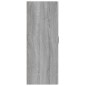 Mobile Pensile Grigio Sonoma 69,5x34x90 cm Legno Multistrato Mobile Pensile Grigio Sonoma 69,5x34x90 cm Legno Multistrato