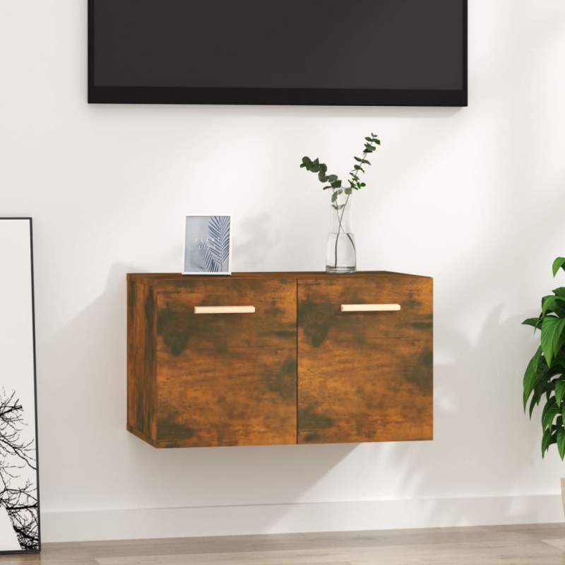 Mobile a Parete Rovere Fumo 60x36,5x35 cm in Legno Multistrato Mobile a Parete Rovere Fumo 60x36,5x35 cm in Legno Multistrato