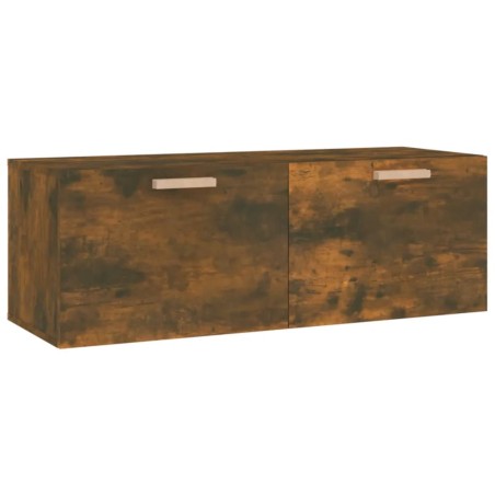 Mobile a Parete Rovere Fumo 100x36,5x35 cm in Legno Multistrato