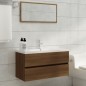 Mobile Lavabo Rovere Marrone 90x38,5x45 cm Legno Multistrato Mobile Lavabo Rovere Marrone 90x38,5x45 cm Legno Multistrato